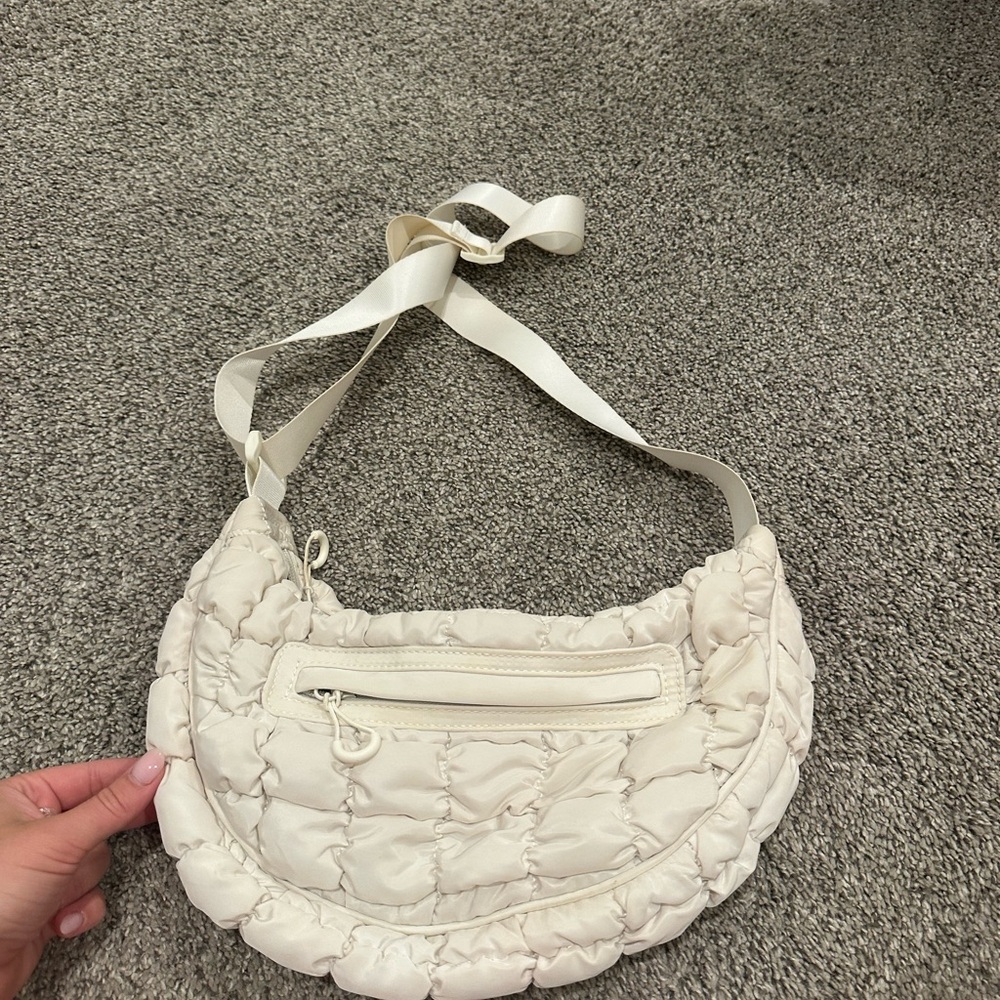 White Quilted Women's Bag from target